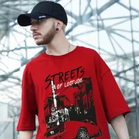 Half red tshirt